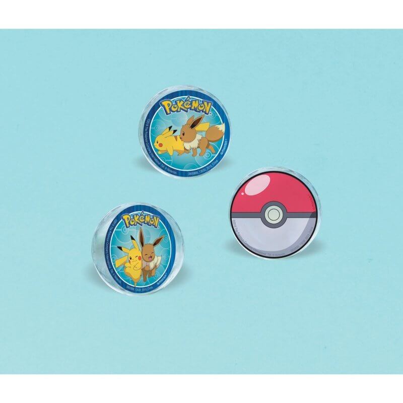 Amscan Pokemon Classic Bounce Balls 4 Pack