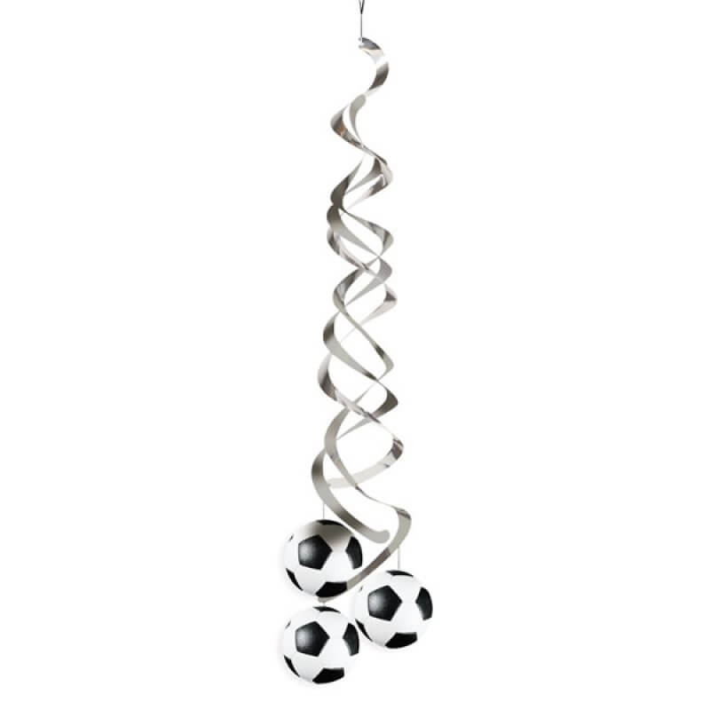 Soccer Fanatic Deluxe Danglers Swirls Hanging Decorations 91cm 2 Pack