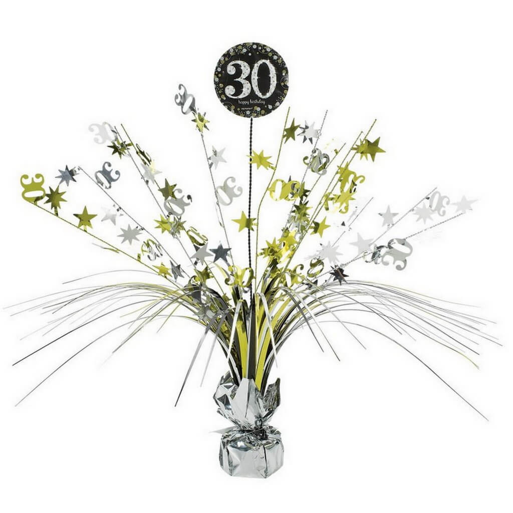 Sparkling Celebration 30th Birthday Centrepiece Spray