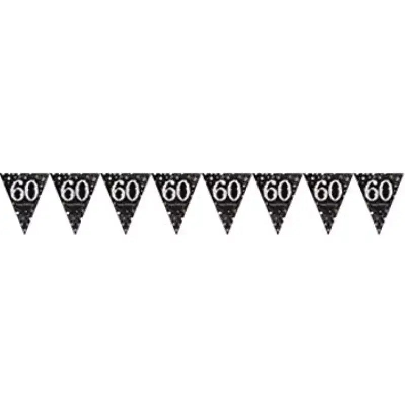 Sparkling Celebration 60 Prismatic Plastic Pennant Banner