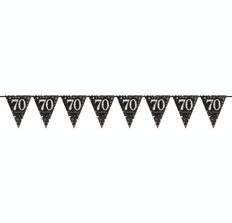 Sparkling Celebration 70 Prismatic Plastic Pennant Banner