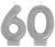 Sparkling Celebration Numeral Candles 60th Birthday