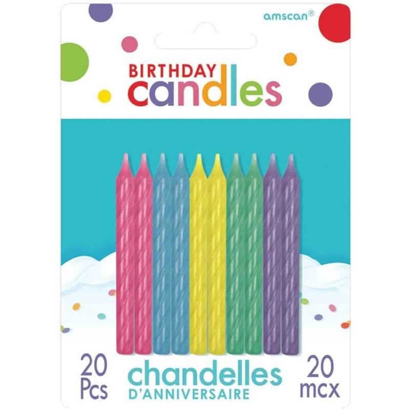 36 Pack Kids Birthday Cards Assortment with Pastel Colored