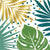 Key West Palm Leaves Lunch Napkins 16 Pack foiled hot stamped