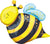 Amscan Supershape Happy Bee Shaped Foil Balloon