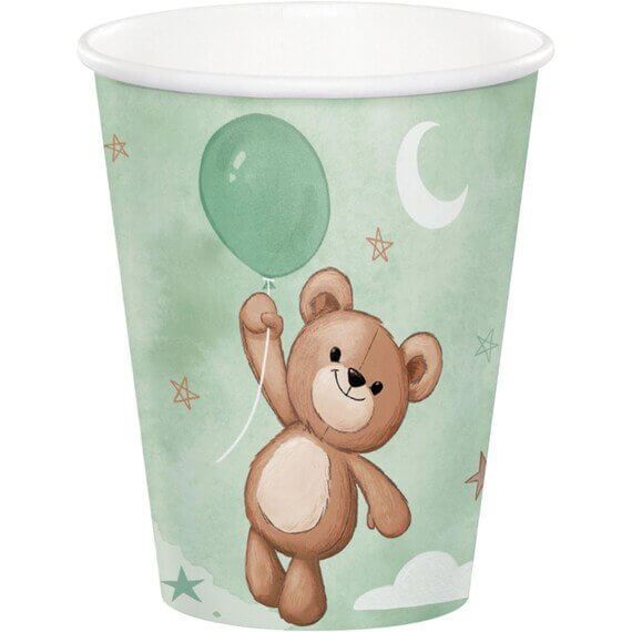 Teddy Bear Party Paper Cups 8pk