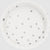 Touch of Colour White & Silver Foil Polka Dot Lunch Plates