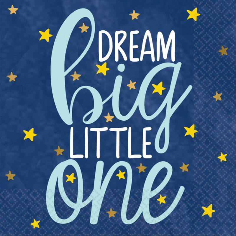 Amscan Twinkle Little Star Beverage Napkins 16 Pack