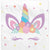 Unicorn Party 'Believe in Magic' Beverage Napkins 16 Pack