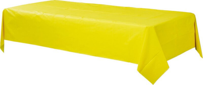 Amscan Plastic Rectangular Tablecover - Yellow Sunshine