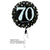 Holographic Sparkling 70th Birthday Foil Balloon 45cm