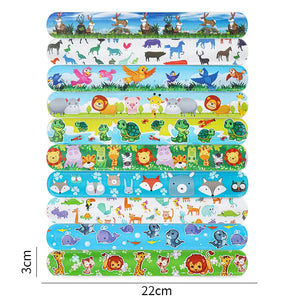 Animal Party Slap Bracelets Favours 8pk