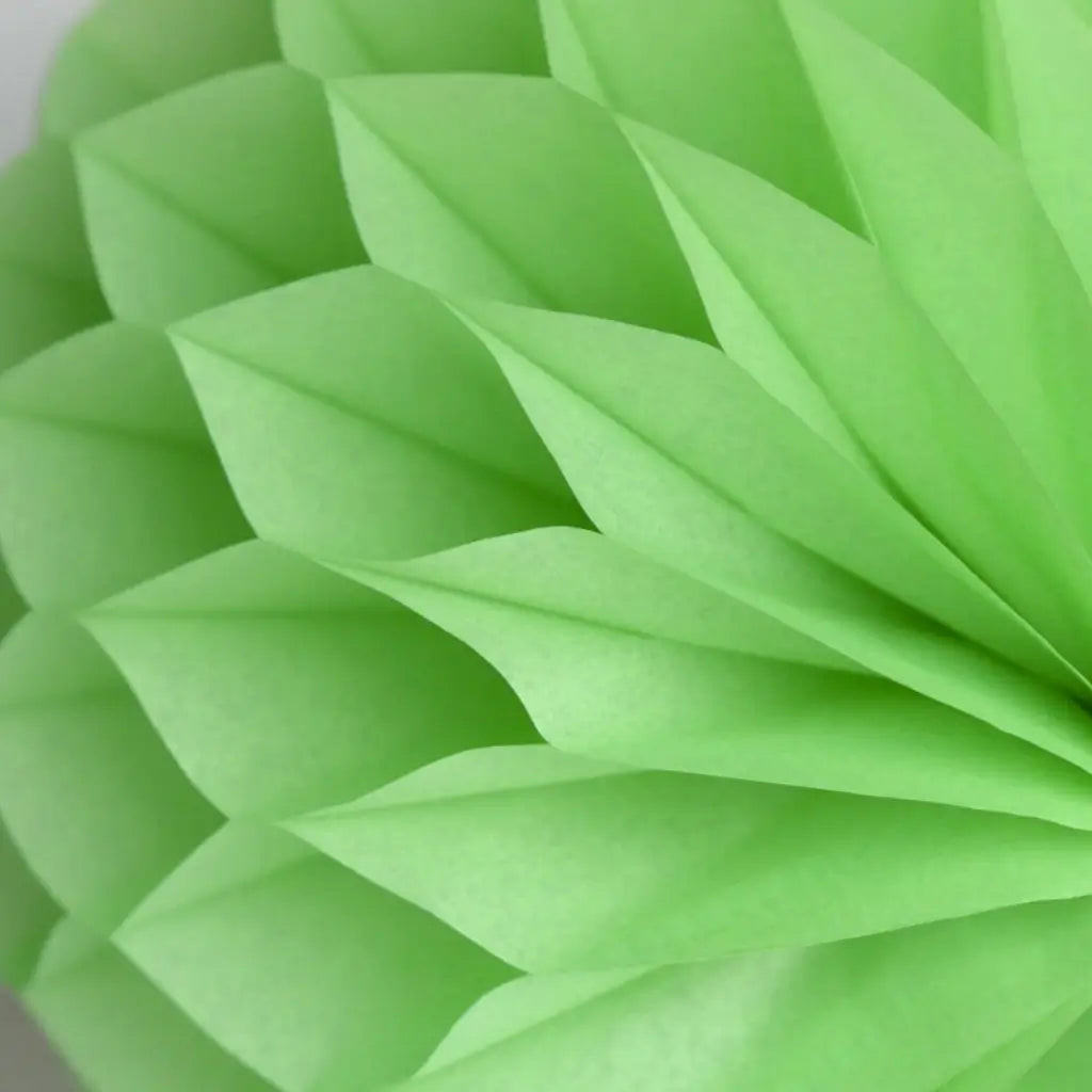 Decorative Apple Green Paper Honeycomb Ball