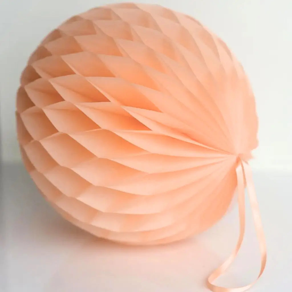 Apricot Paper Honeycomb Ball