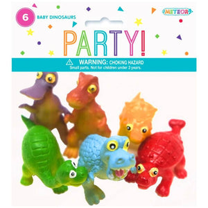 Baby Dinosaur Plastic Toys 6pk