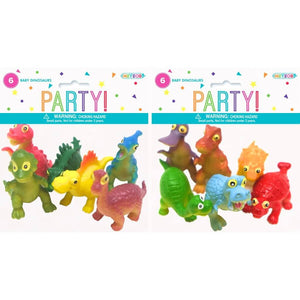 Baby Dinosaur Plastic Toys 6pk