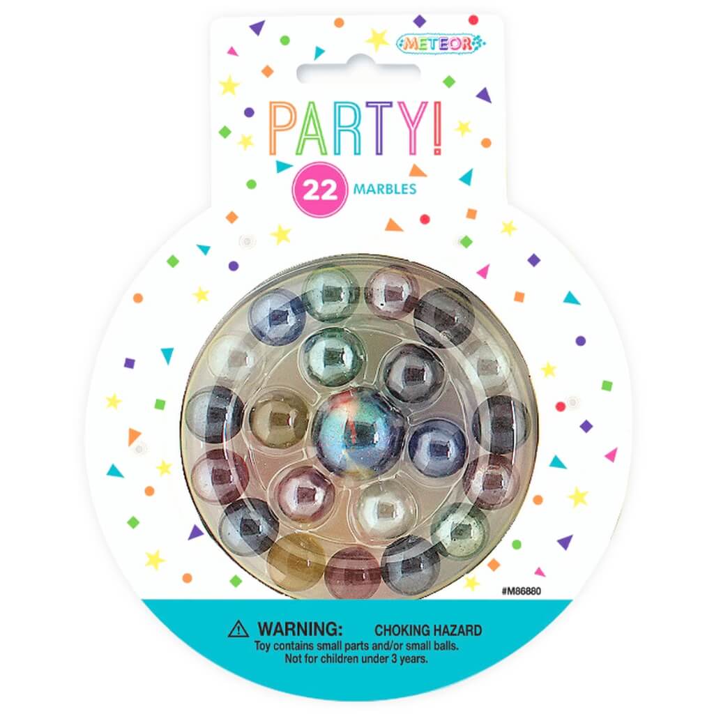 Glass Marbles Party Favours 22pk