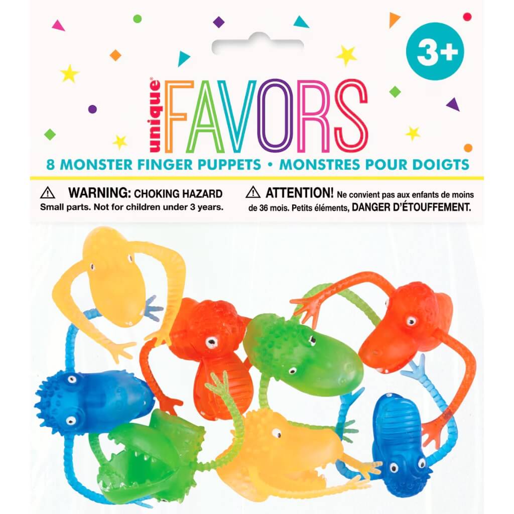 Monster Finger Puppets 8pk