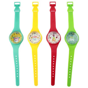 Assorted Coloured Puzzle Watches 4pk