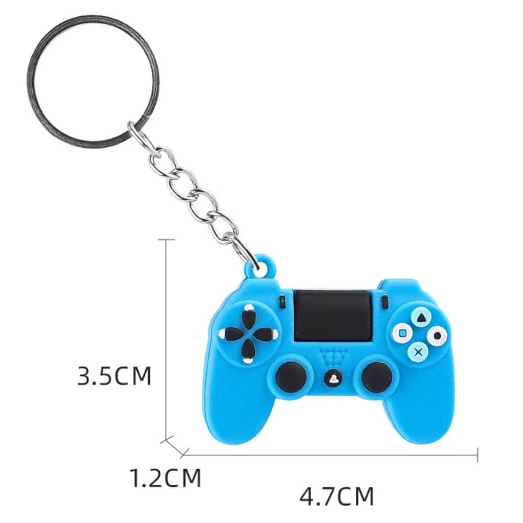 Pack of 4 Video Game Keychains – Assorted Gaming Party Favours for Kids.