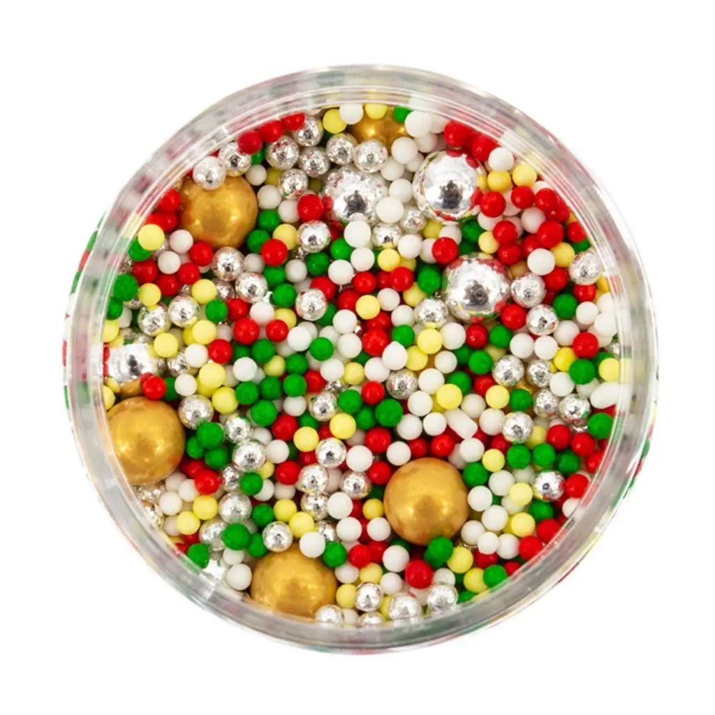 Sprinks It’s Christmas festive pearl sprinkle mix in a 75g jar