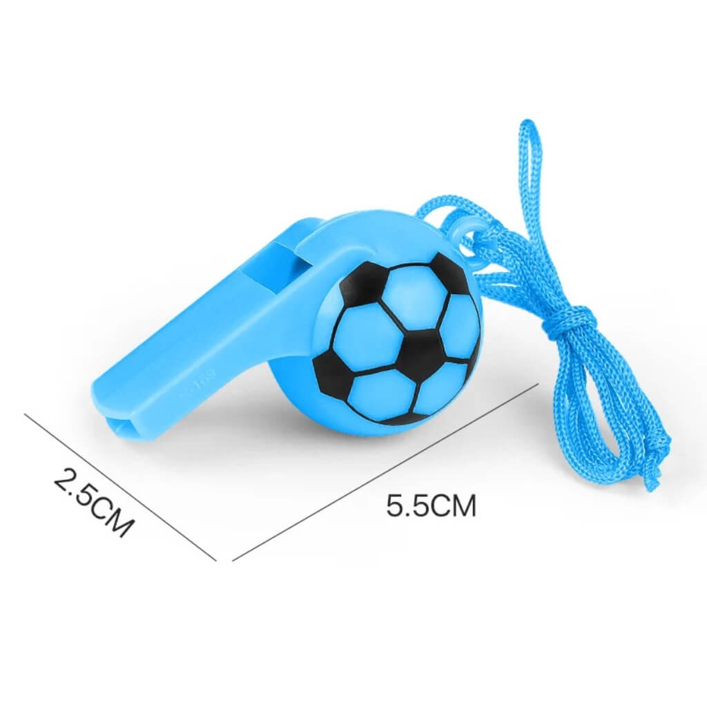 Pack of 4 Soccer Whistles – Assorted Kids Party Bag Favours