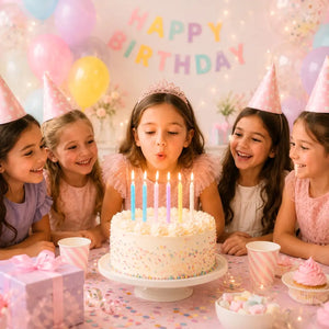 Assorted Spiral Pastel Birthday Candles 24pk