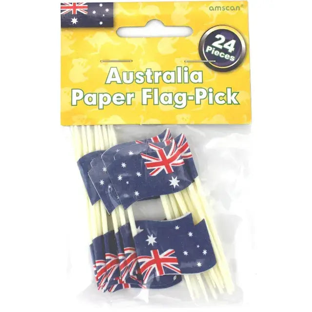 Australian Flag Picks 24pk