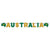 Green & Gold Australian Letter Banner