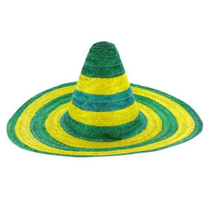 Australia Green & Gold Straw Sombrero