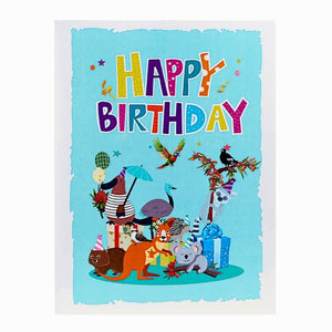 Australian Animal Happy Birthday 3D Pop Up Greeting Card