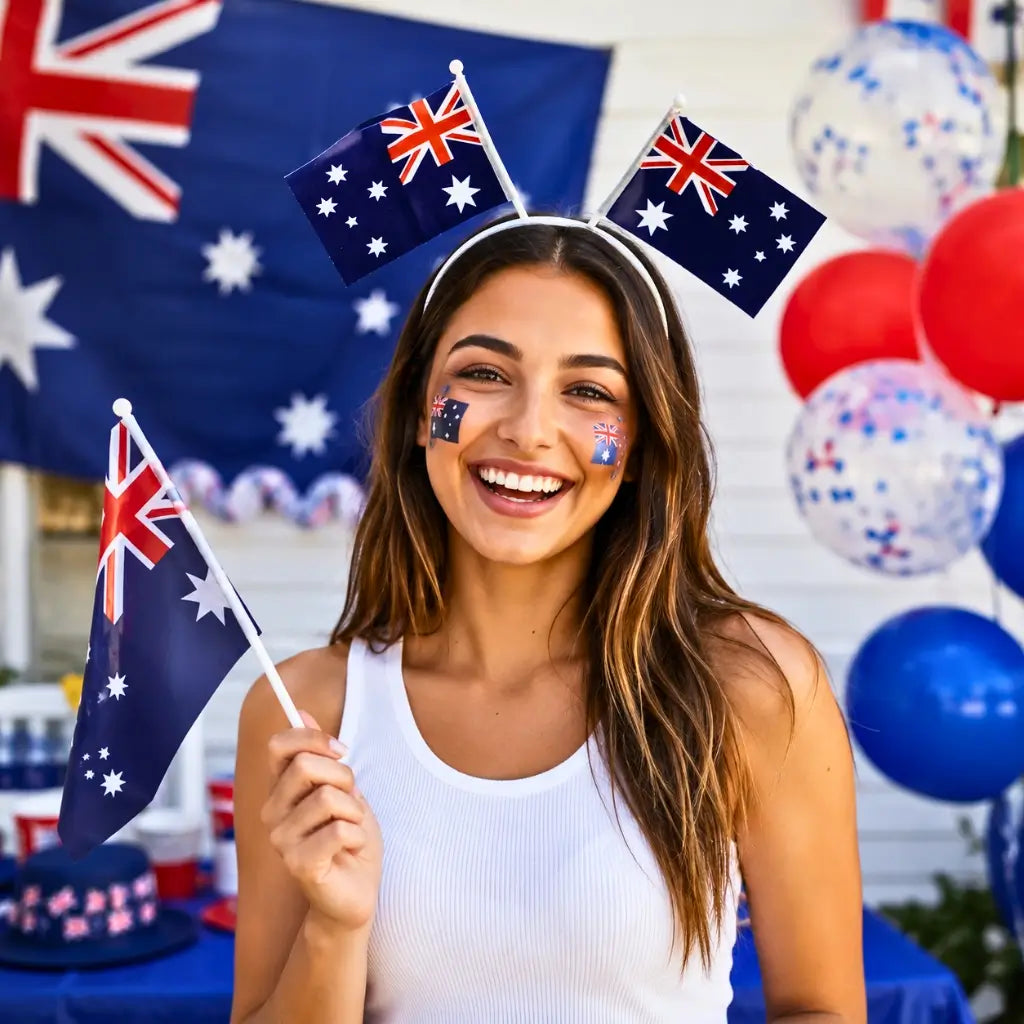 Australian flag head bopper headband party accessory