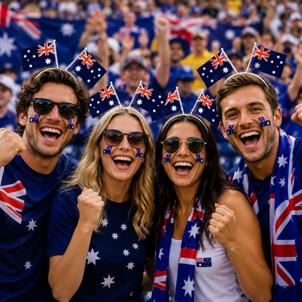 Australian flag head bopper headband party accessory