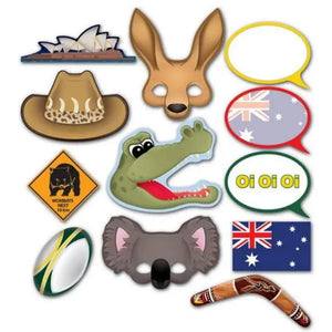 Australian Photo Booth Props Fun Signs 12pk