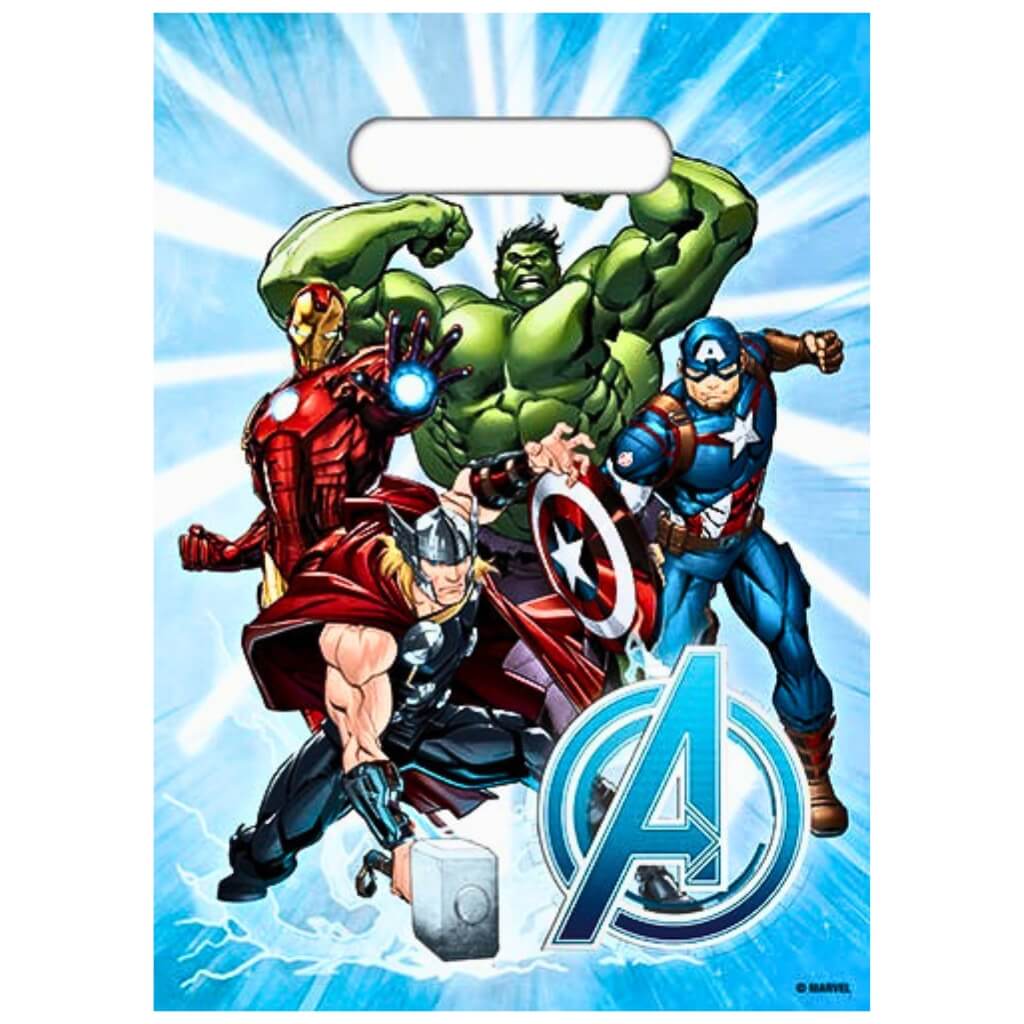 Avengers party Marvel Iron Man Hulk Captain America superhero loot treat bags