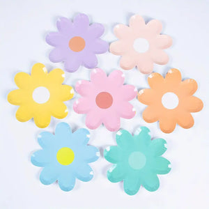 Baby Blue Daisy Paper Plates 17cm 10pk