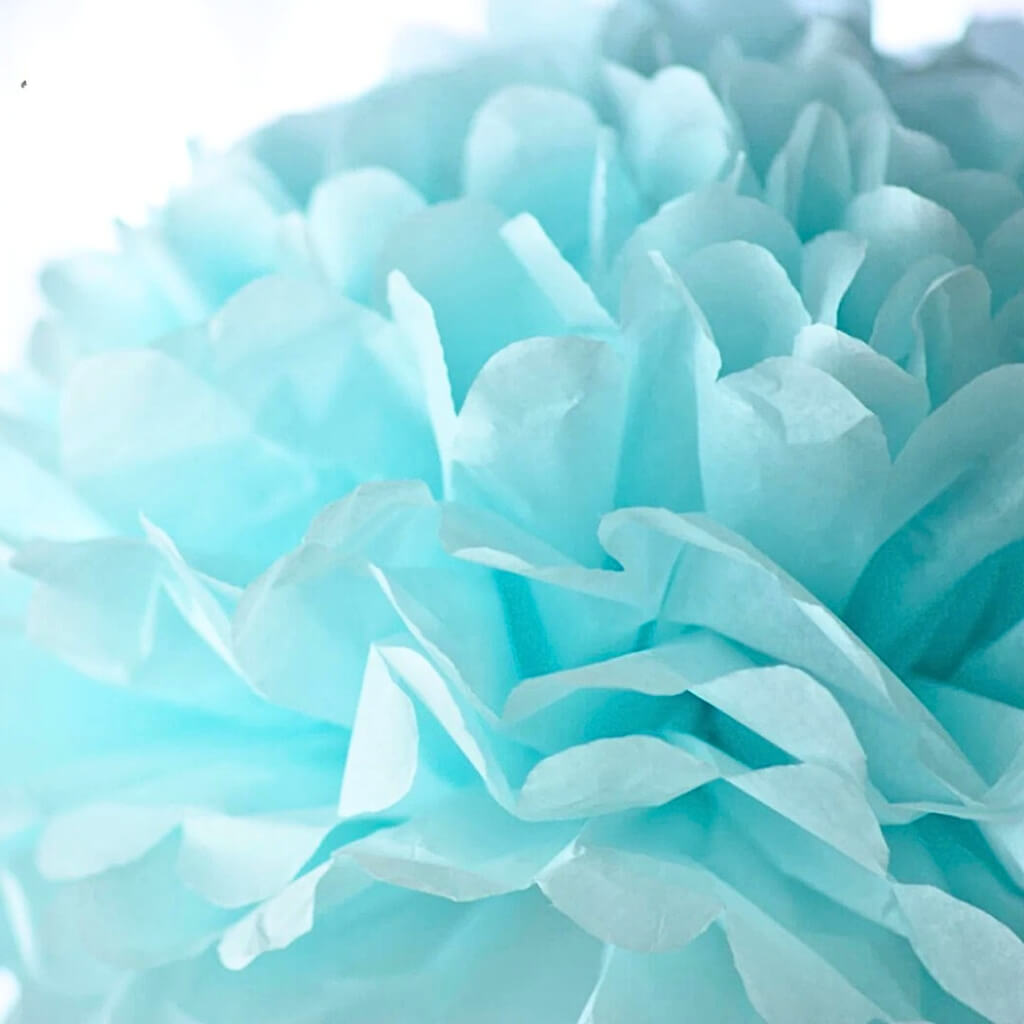 Baby Blue Tissue Paper Pom Pom