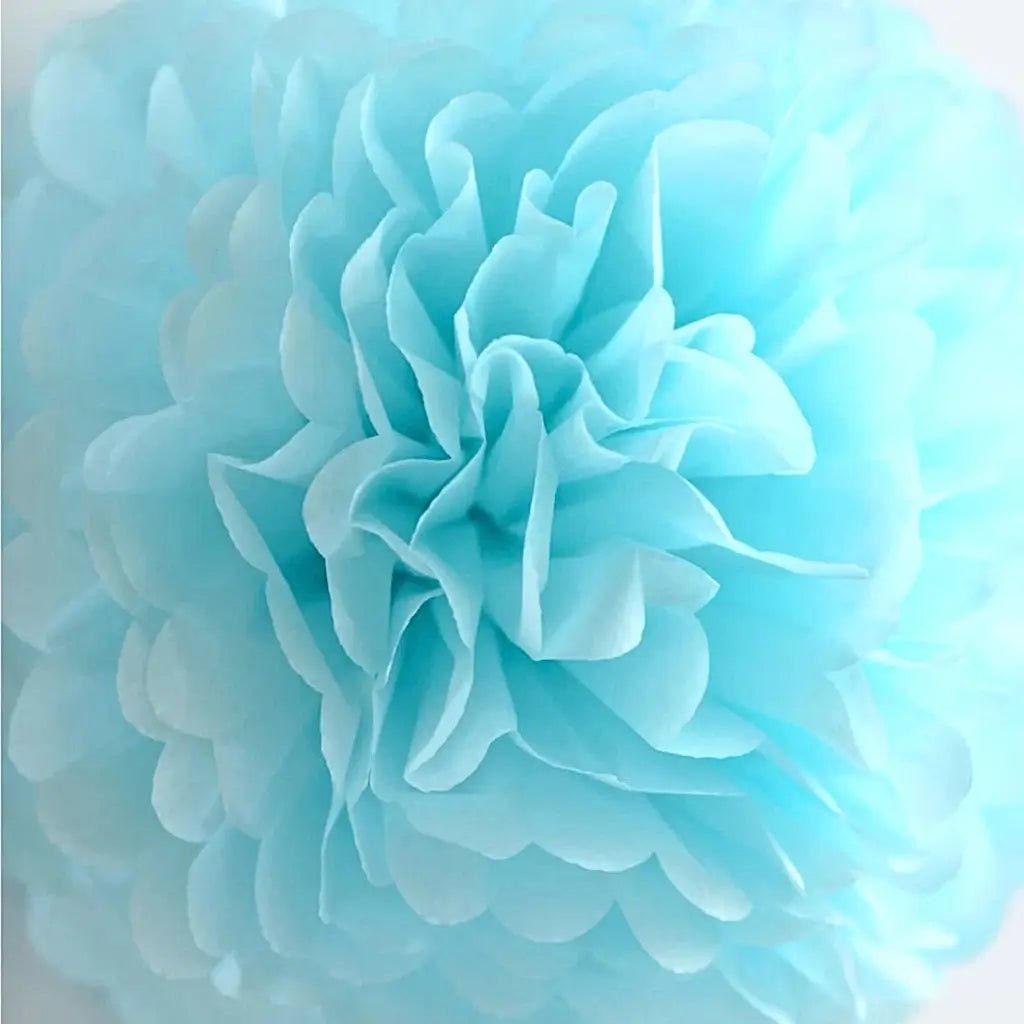 Baby Blue Tissue Paper Pom Pom