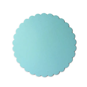 Pastel blue cake display board for baby shower celebrations