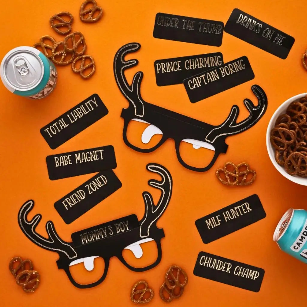 Black Stag Squad Party Glasses 10pk