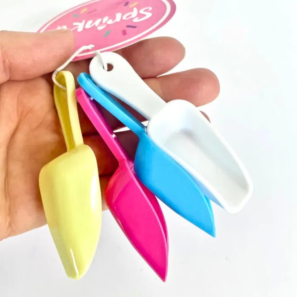 Sprinkle scoop set of 4 colourful scoops