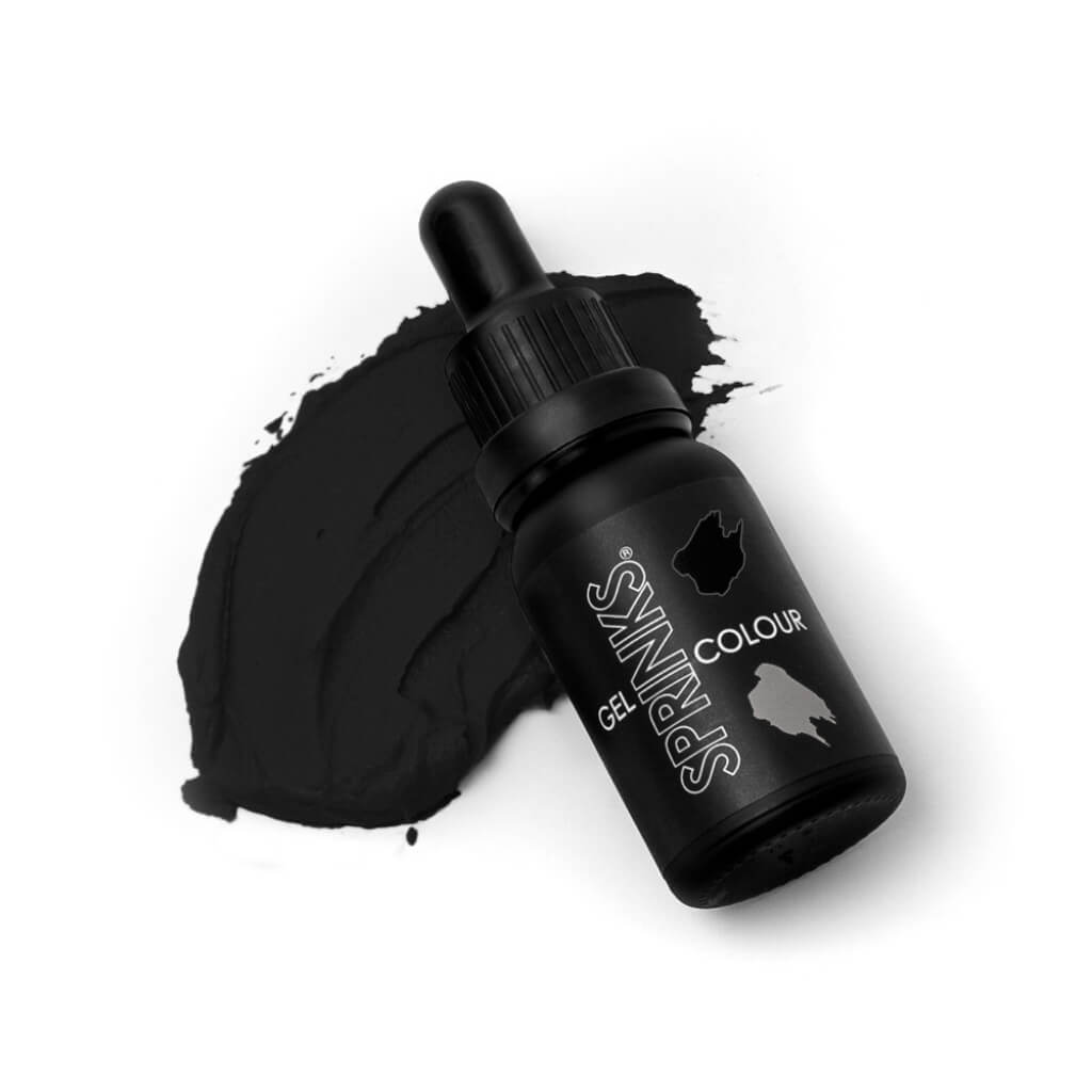 Sprinks gel colour dropper bottle black