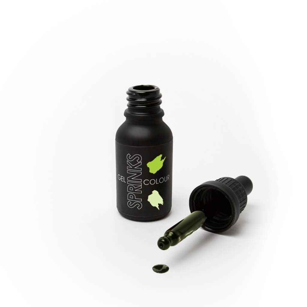 Sprinks gel colour dropper bottle lime