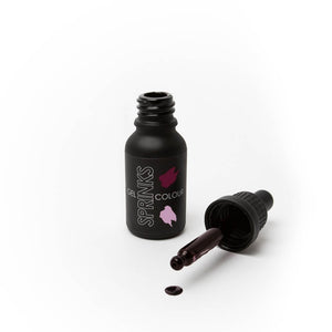Deep red liquid gel food colouring