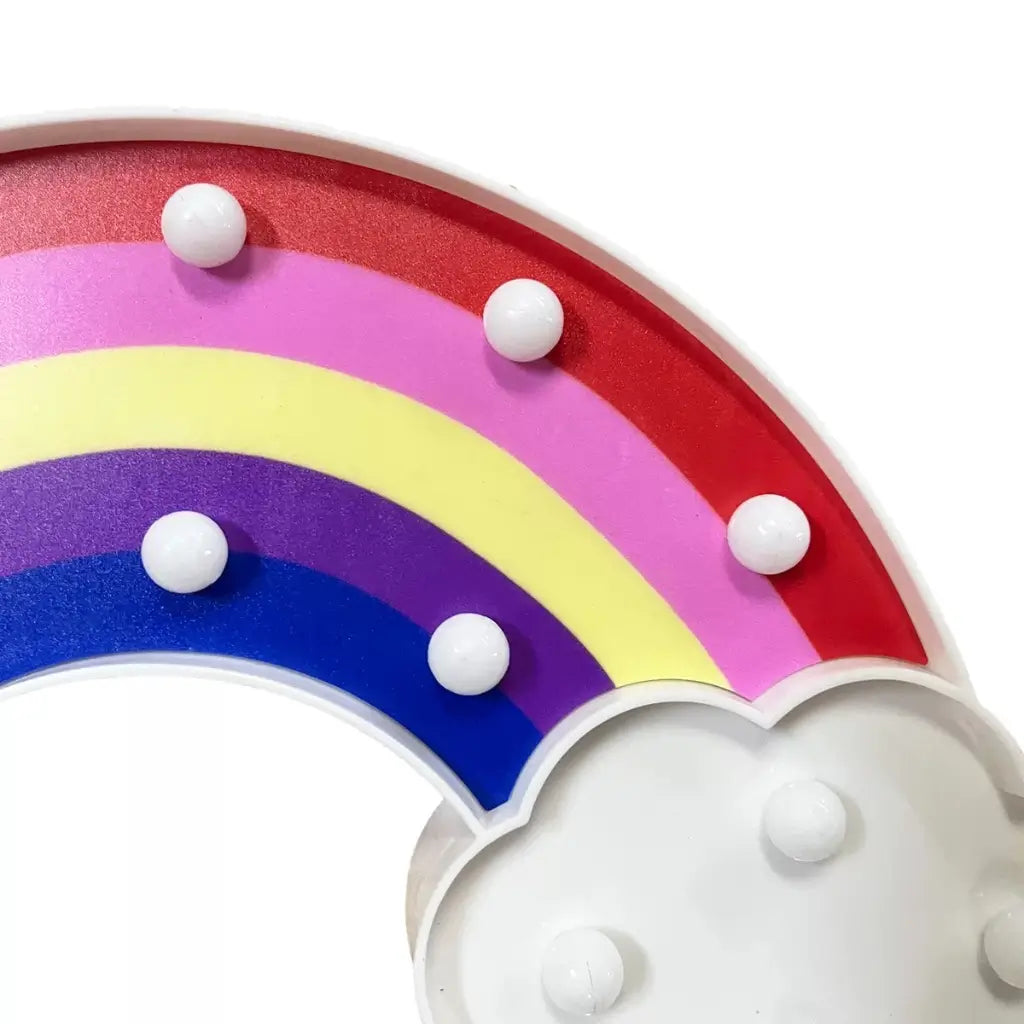 Rainbow cloud LED light for nursery