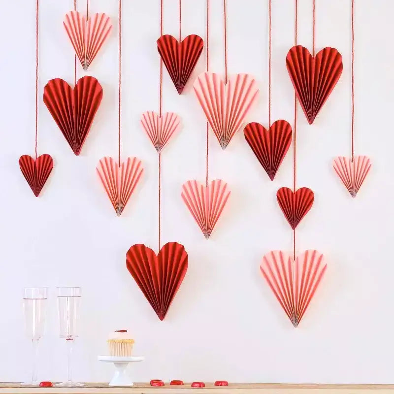 HEART HONEYCOMB DECORATIONS