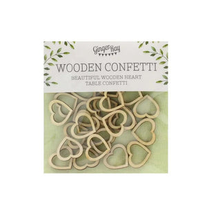 beautiful botanics Wooden Heart Table Confetti 25pk