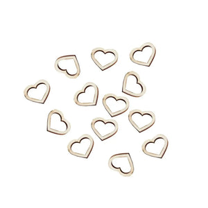 beautiful botanics Wooden Heart Table Confetti 25pk