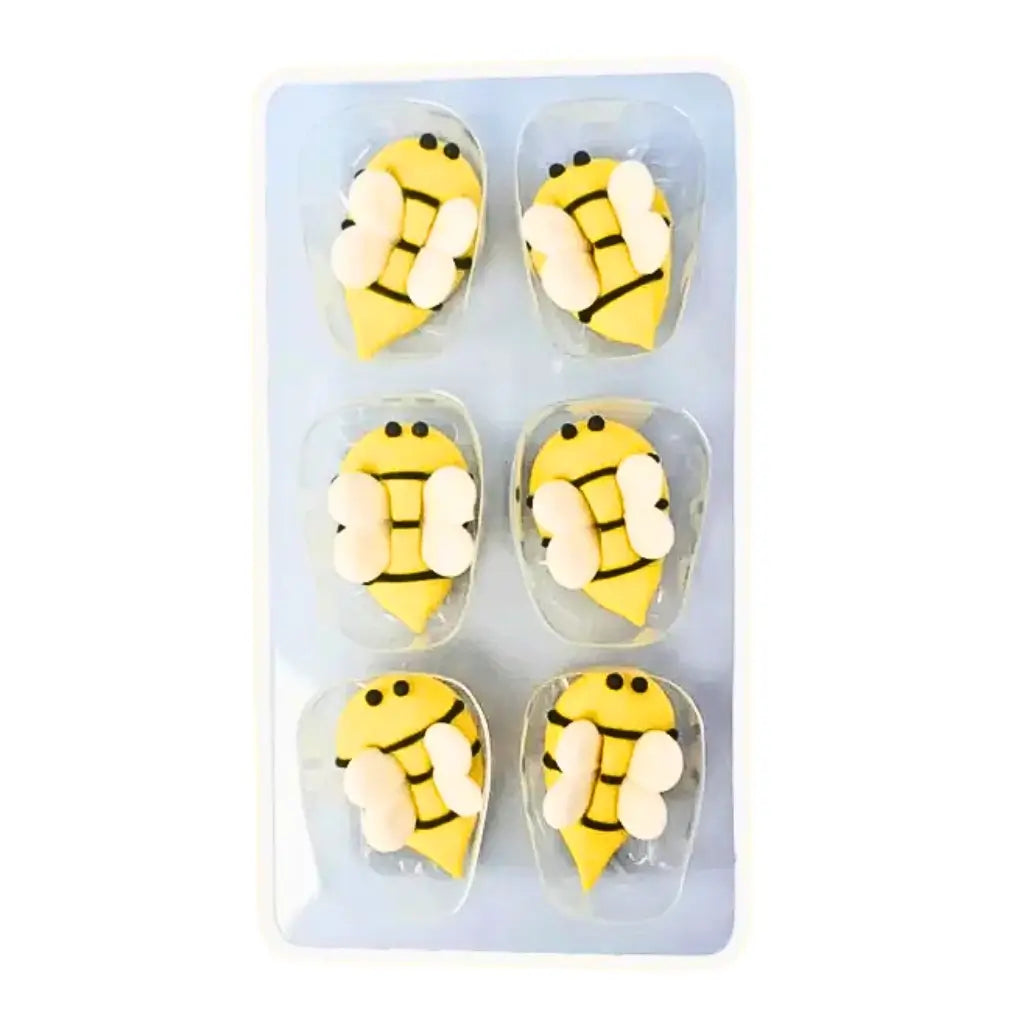 3D bee edible sugar decorations for cupcakes