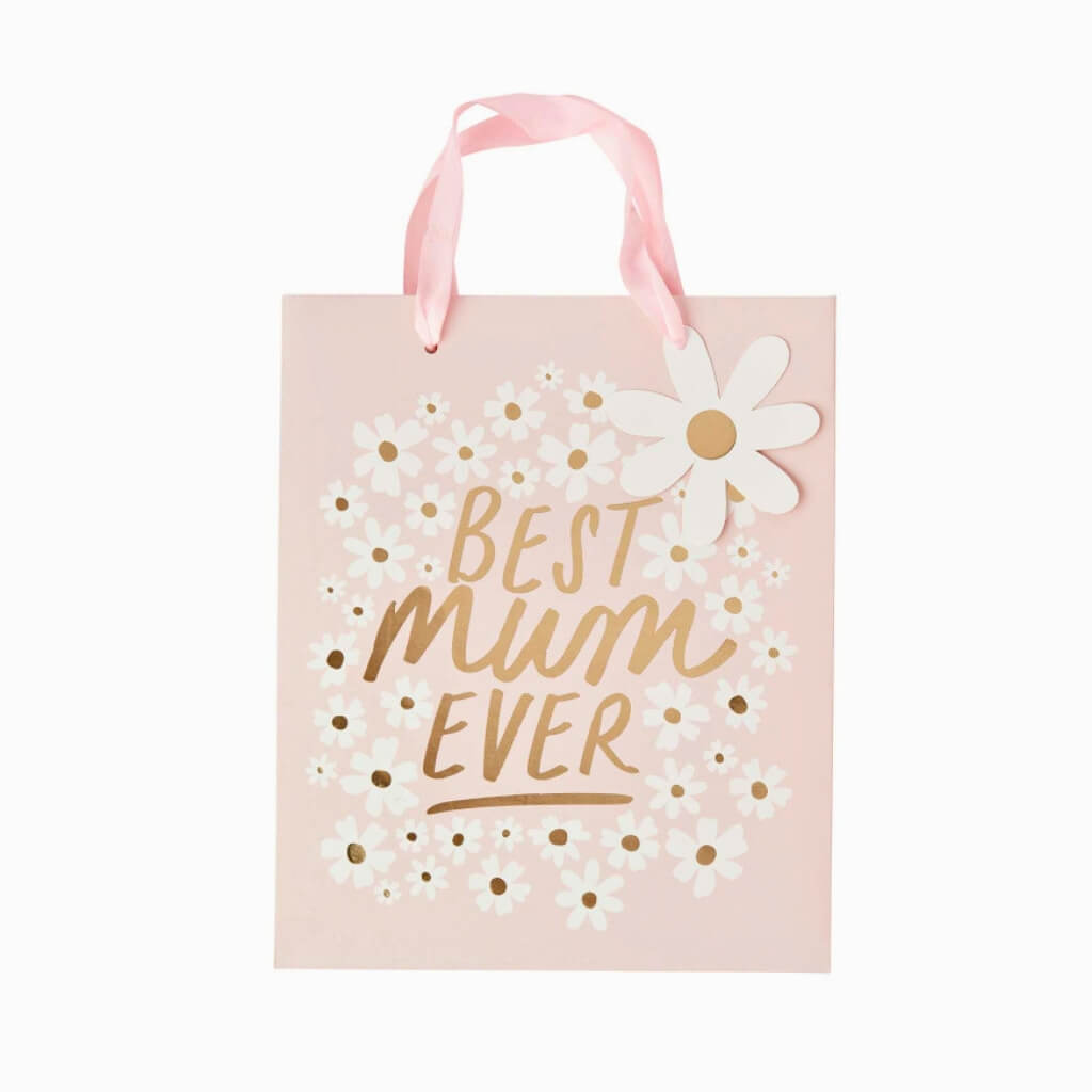 Small pink gift bag for mum birthday or thank you gifts